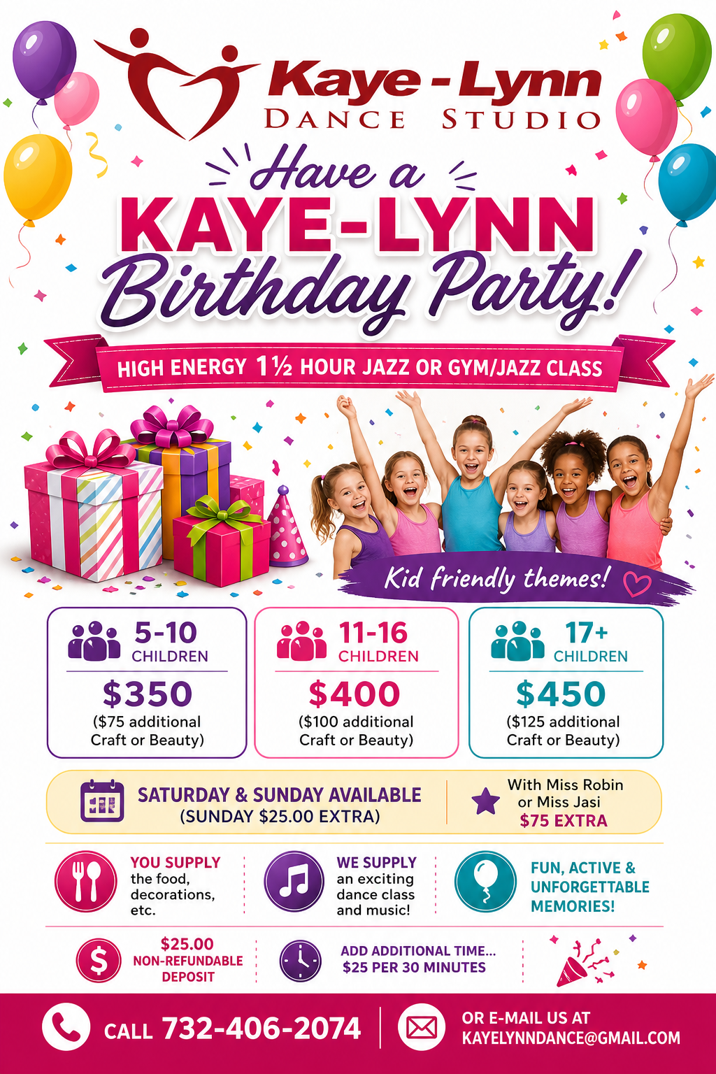 2026 Kaye Lynn Dance Studio Birthday